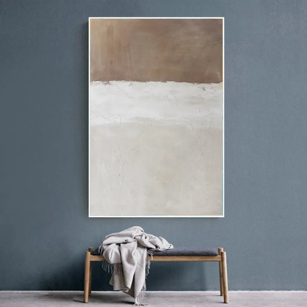 Handmade oil painting canvas wall art abstract modern simple colour contrast rolled frameless unstretched for home living room decor
