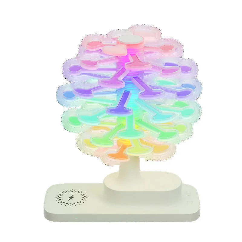 Spiral tree design LED table lamp with geometric modelling for modern home decor