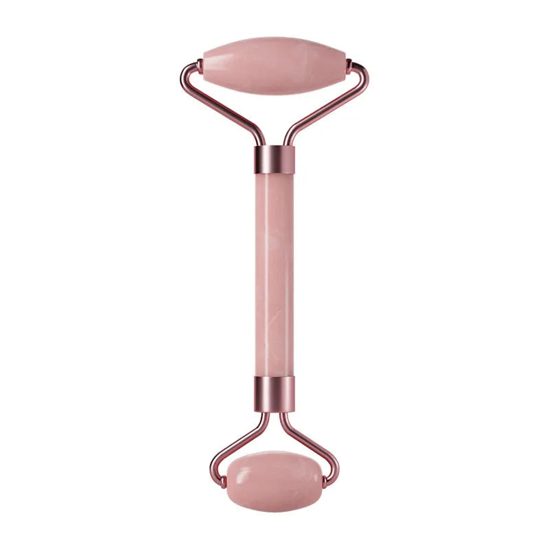 Scraping roll massager set with double-headed roller and scraping board in pink, white, green, black