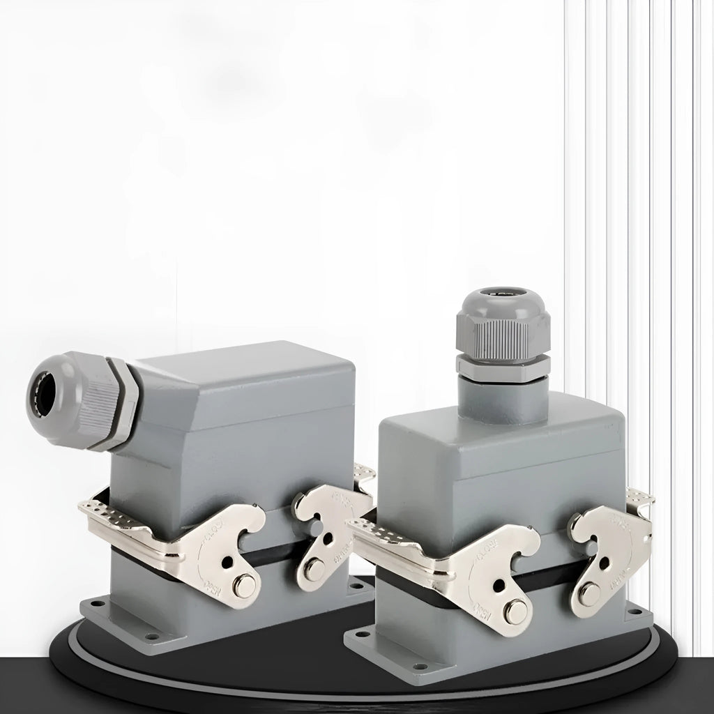 Rectangular hot runner plug heavy load connector core HDC-HE-006-1-6 with copper silver plated contacts