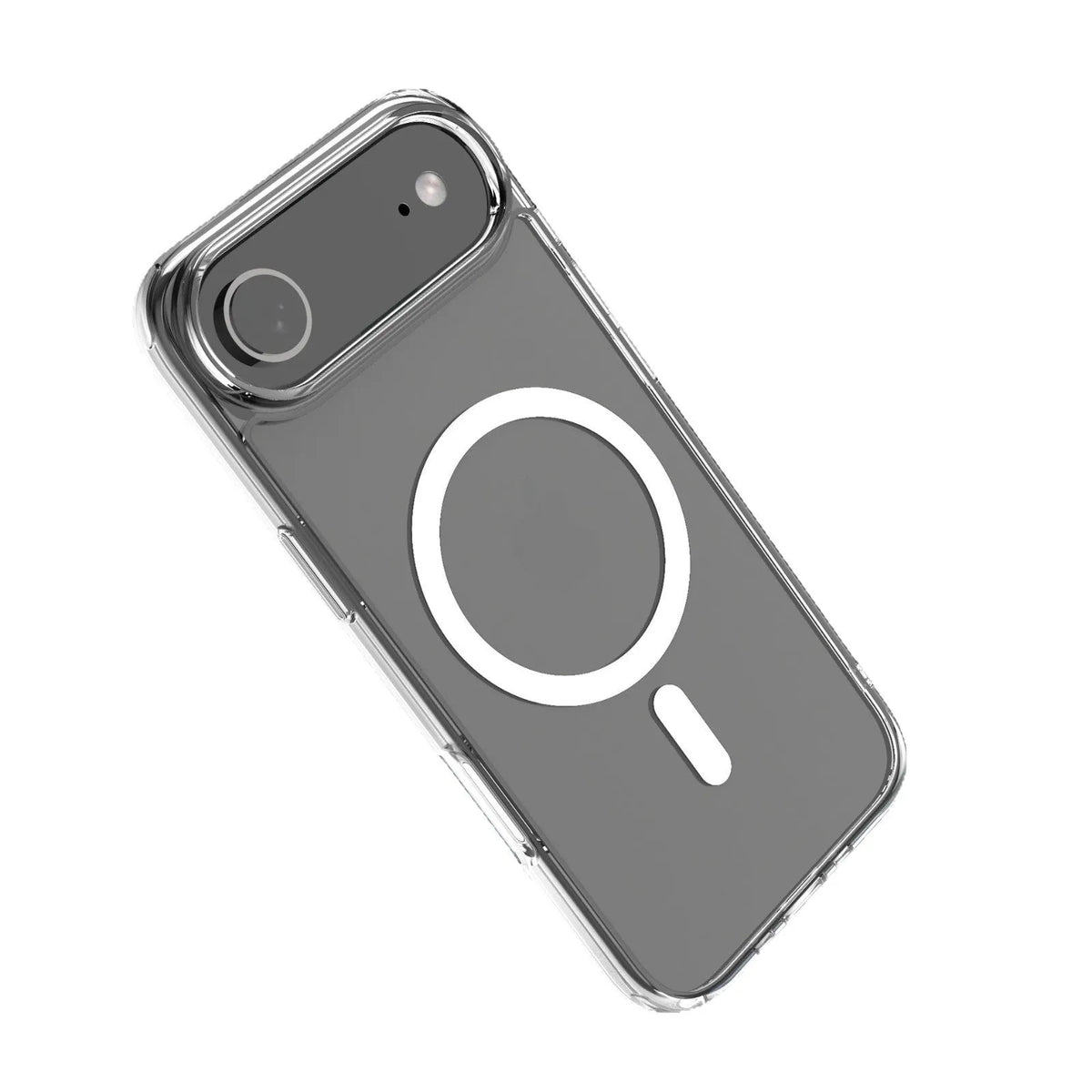 Transparent magnetic phone case for iPhone 17 series with TPU composite board and drop-resistant design