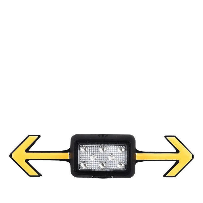 USB rechargeable bicycle helmet light in black with bracket mounted on a helmet