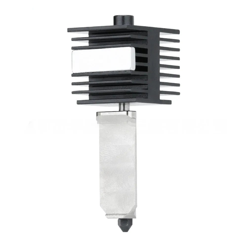 Bambu Lab A1 and A1 Mini 3D printer hot end assembly with hardened steel nozzle and black silicone sleeve