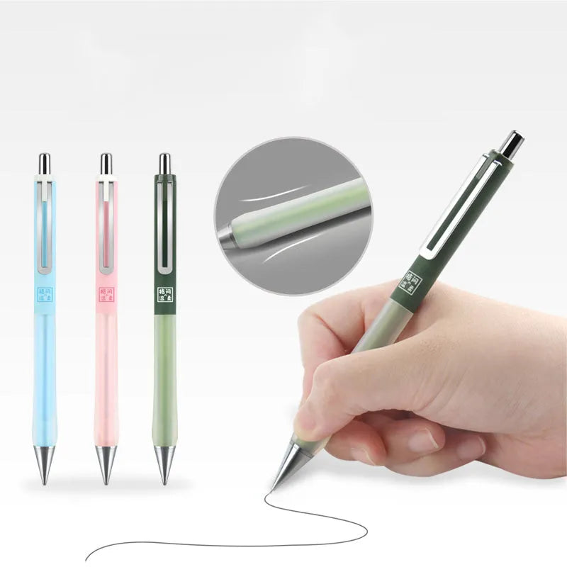 Dianshi 0.5mm plastic mechanical pencil with soft grip on card packing