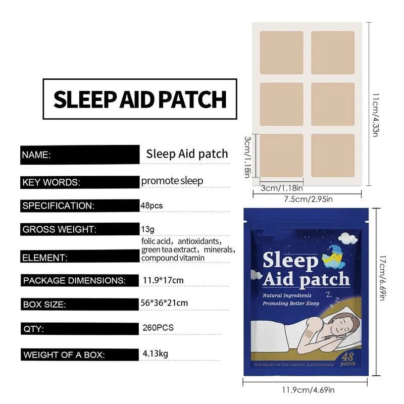 48pcs sleep paste pack with coconut oil, sweet almond oil, lavender, jasmine and chamomile, 11.9 x 17cm