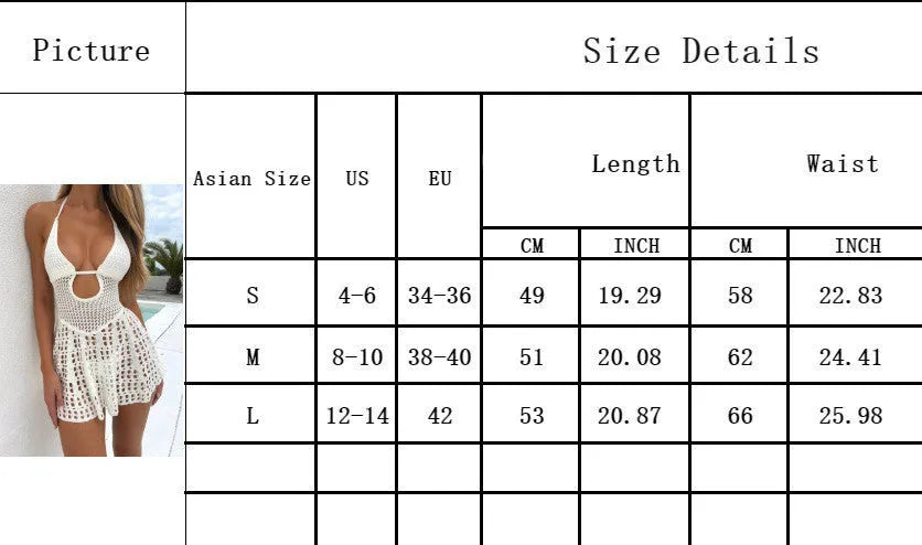 Women's knitted bikini swimsuit in solid white or black colour with polyester fabric construction