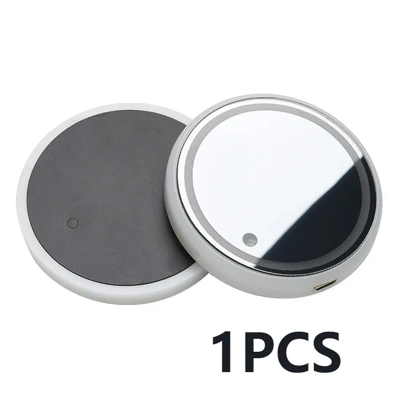 Colourful LED light-up coaster for car cup holder with USB cable