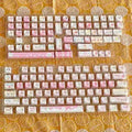 Meow Meow Team themed mechanical keyboard keycap set with 141 PBT keys featuring colourful anime character designs