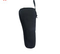 Black cloth storage pouch for a mobile phone gimbal, shown with magnetic flap open.