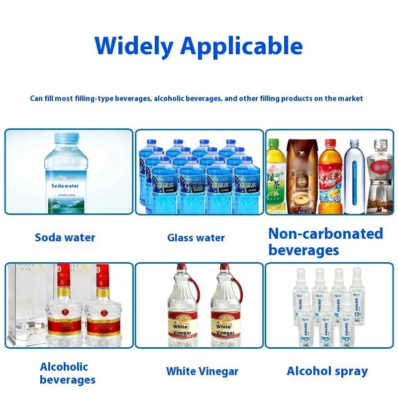 CNC automatic quantitative liquid filling machine with digital display and control panel