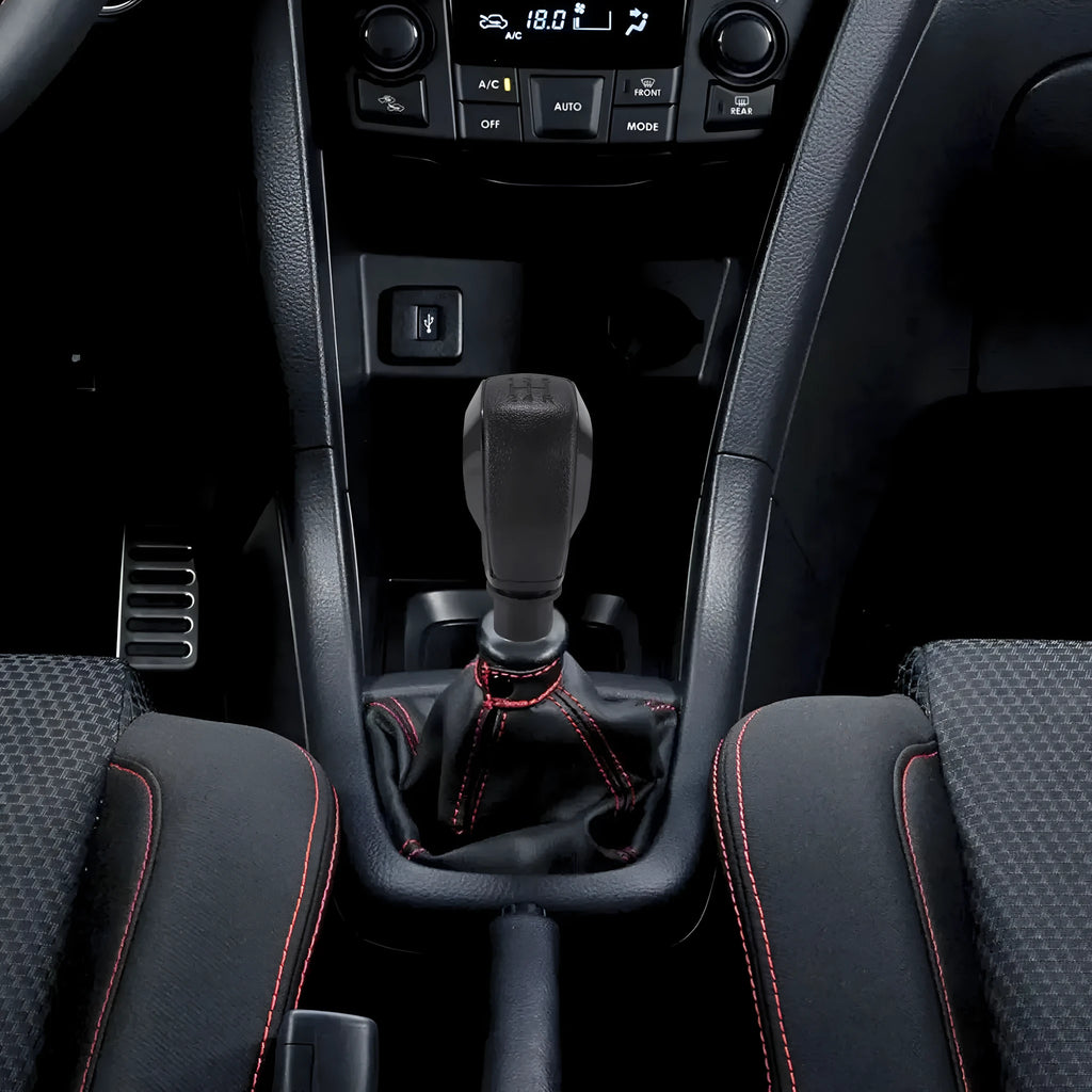 Leather gear shift head for Peugeot and Citroen cars with choice of coloured side covers.