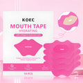 Pack of 10 hydrogel moisturizing sleep breathing mouth seal adhesive lip patches for night time mouth taping
