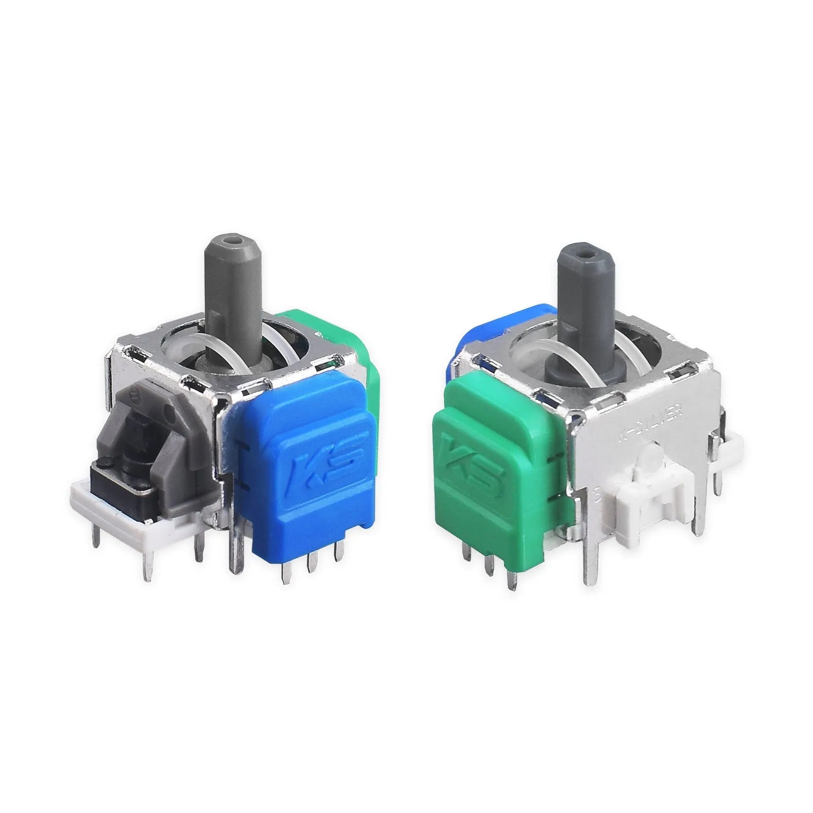 Hall electromagnetic rocker joystick replacement module for PS5, PS4, Xbox and Switch controllers.