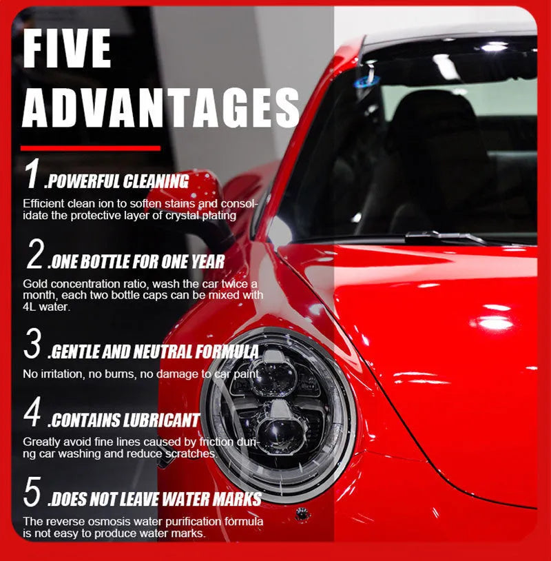 100ml bottle of super concentrated high foam car cleaner spray for decontamination