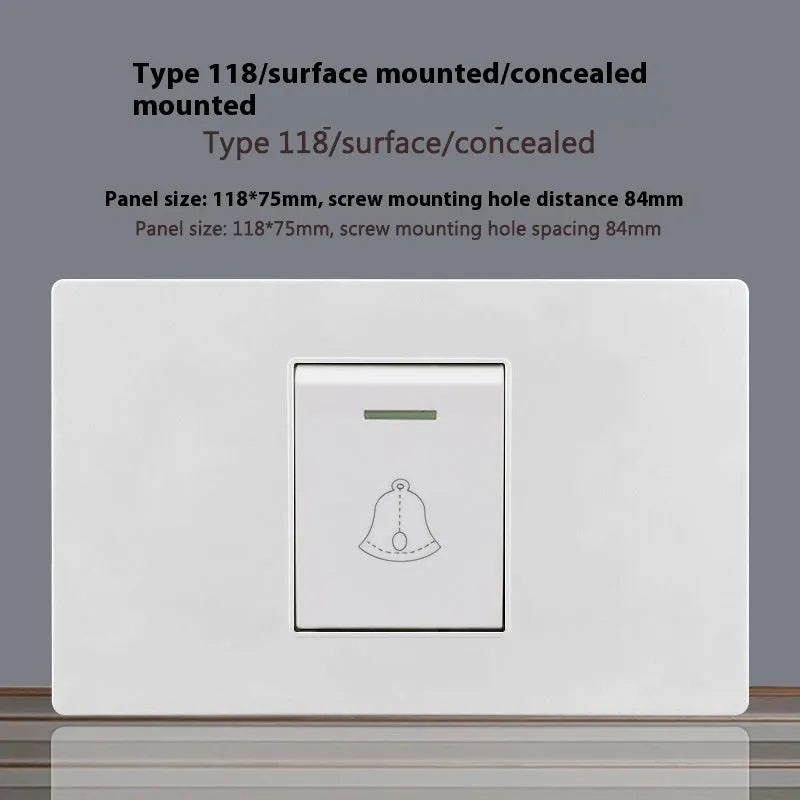 White 118 type 16A Israel socket panel with flame retardant protection and phosphor bronze conductors