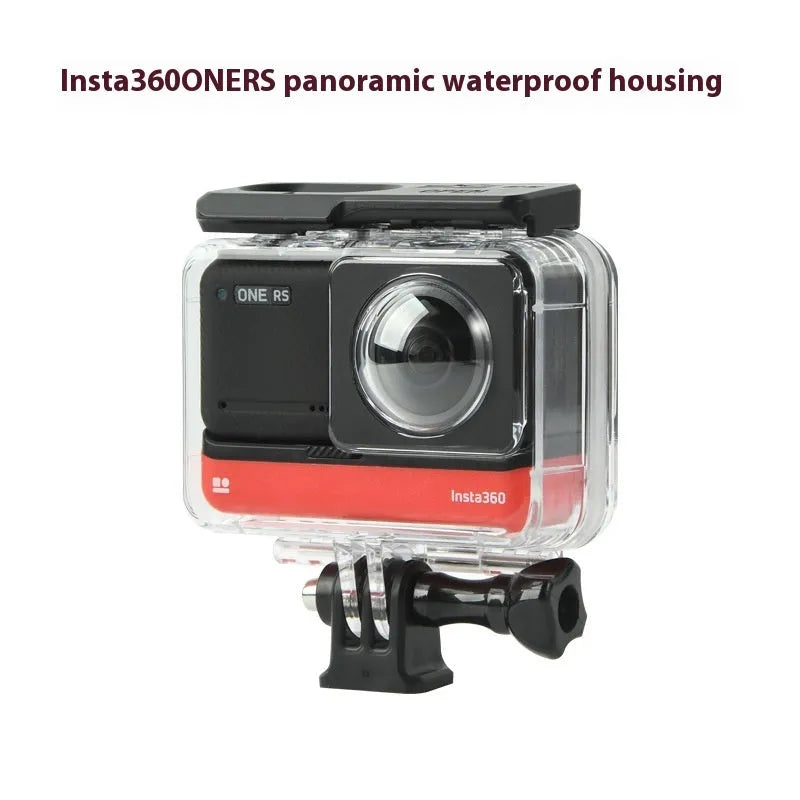 Insta360 One RS panoramic camera transparent waterproof housing case