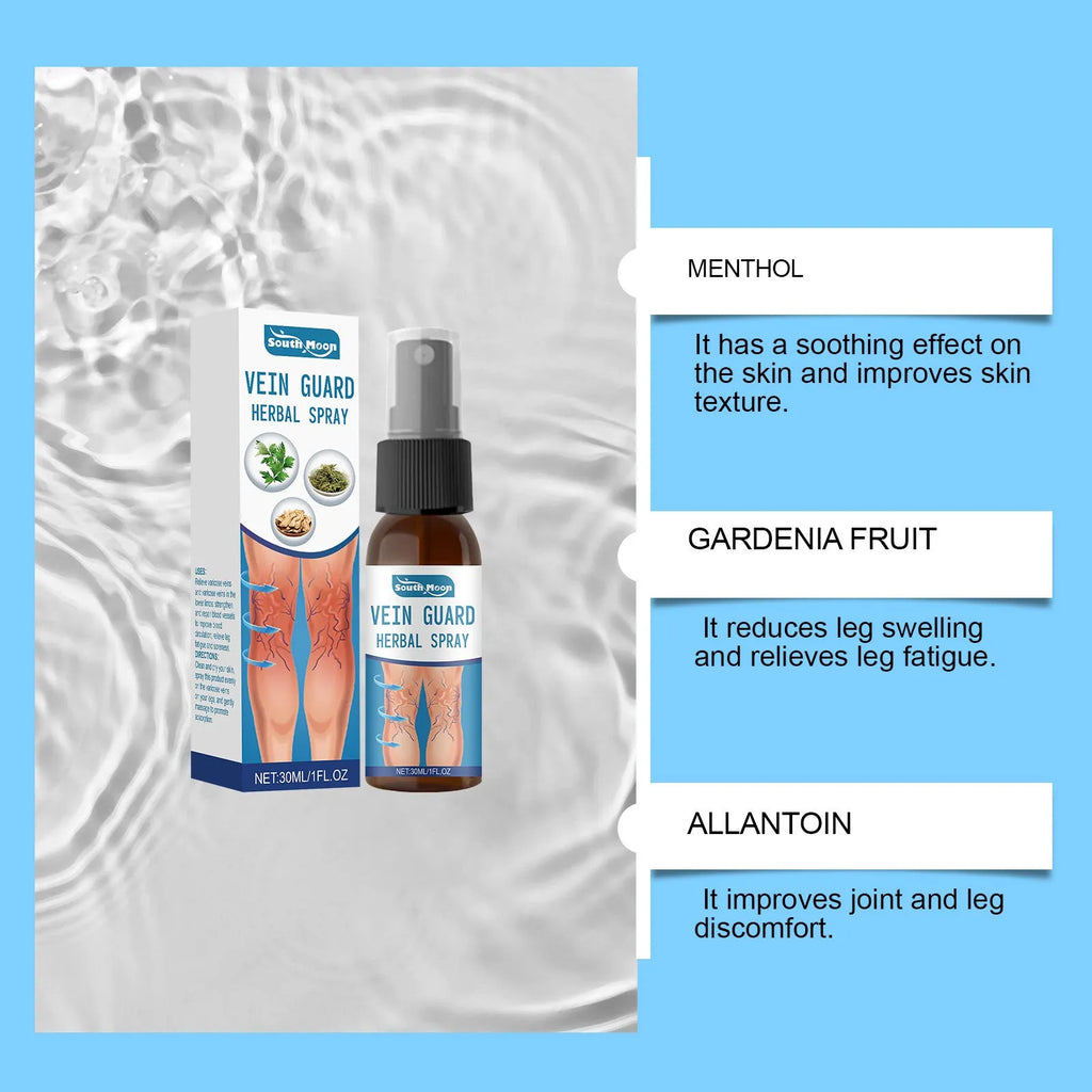 30ml bottle of gentle herbal body care spray with botanical extracts.