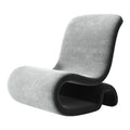 Single sofa chair with metal frame and flannelette upholstery, 66cm long, 78cm wide, 100cm high, in grey or dark green