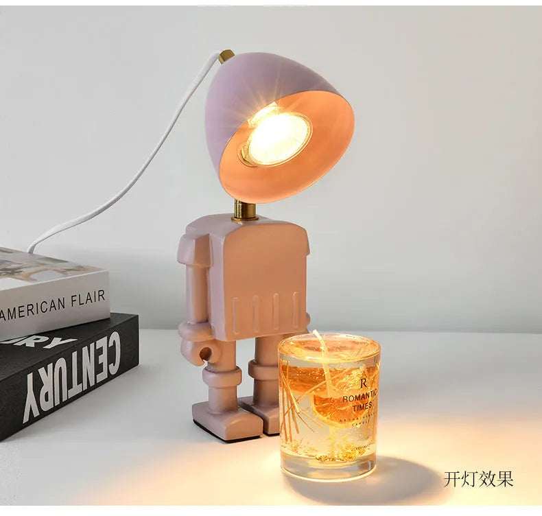 Aromatherapy wax lamp with resin hardware body, 30.5cm height, dimmable 35–50W light, in purple or white