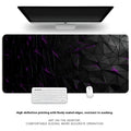 Thickened overlock computer keyboard desk mat with natural rubber non-slip base and thermal transfer pattern