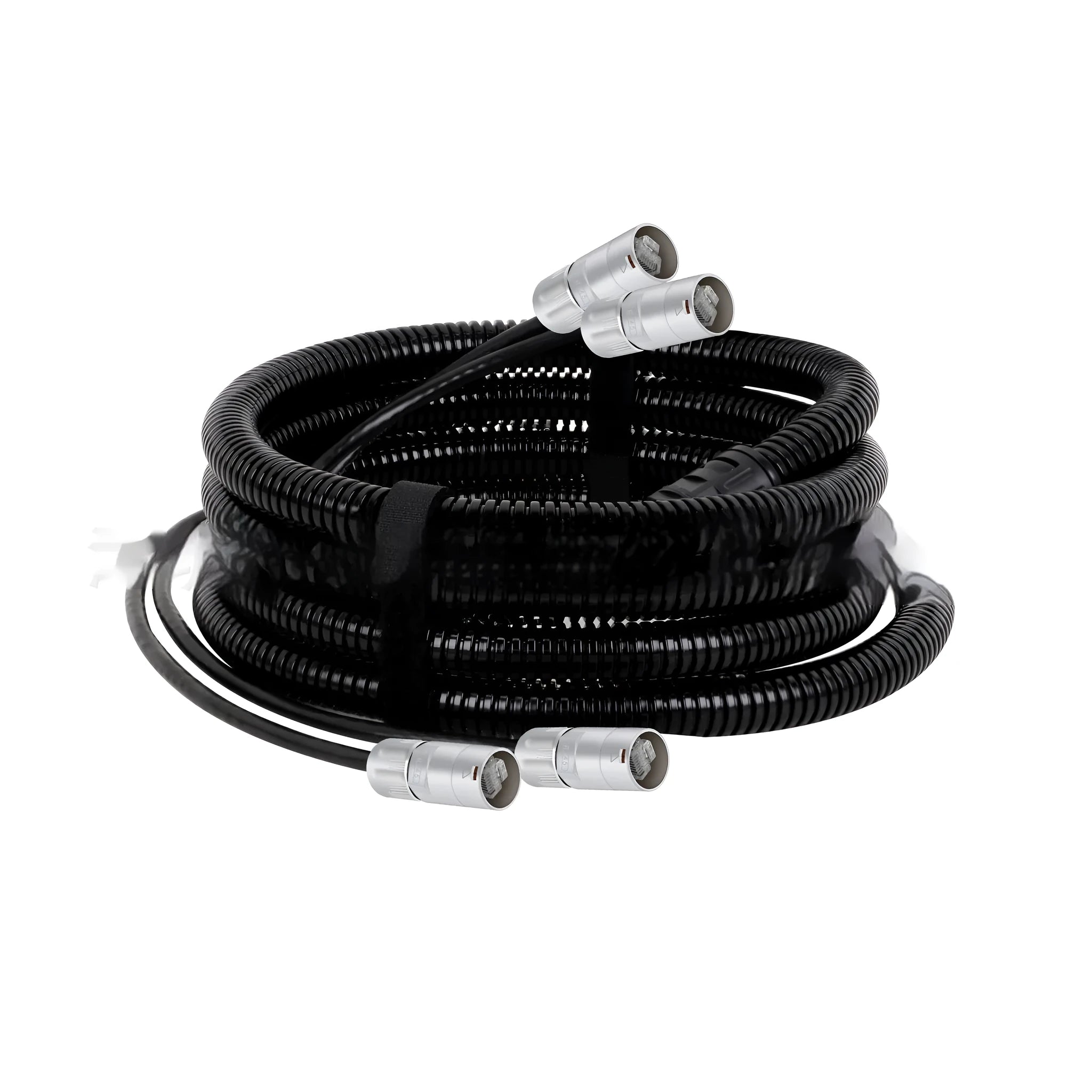 Cat5 or Cat6 Ethernet extension cable with blue PVC jacket and RJ45 connectors.