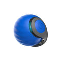 Blue interactive rolling ball pet toy with touch control activation for cats and dogs